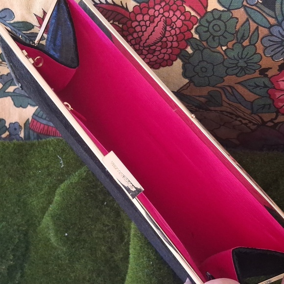 Vintage hair on cowhide envelope purse with gold clasp - Picture 2 of 4